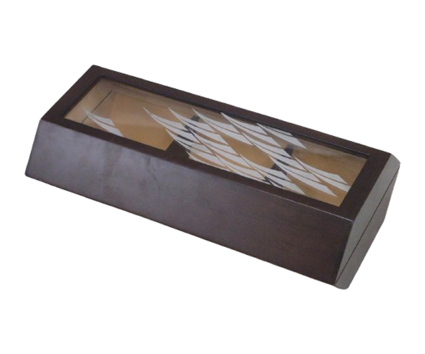 Rectangular Wooden Card Box