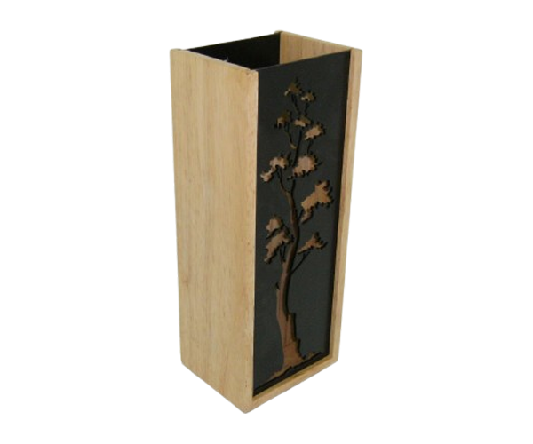 Wooden Flower Vase